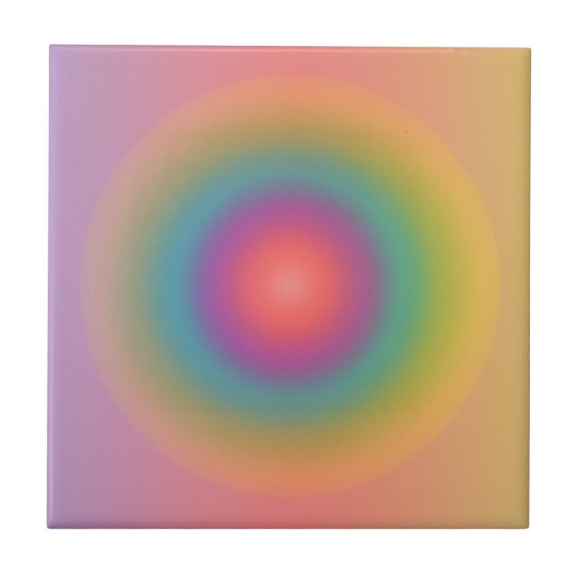 Koncentrerat cirkelutrymme för färglöst regnbåge kakelplatta (Framsidan)
