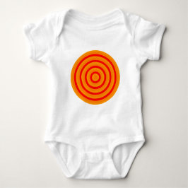 Koncentrisk färghel cirkel med Baby-kläder T-shirt