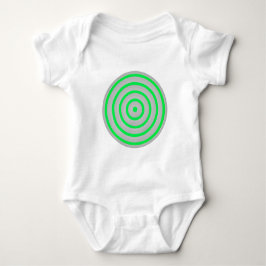 Koncentrisk färghel cirkel med Baby-kläder Tee Shirt