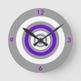 Koncentrisk - violett rund klocka