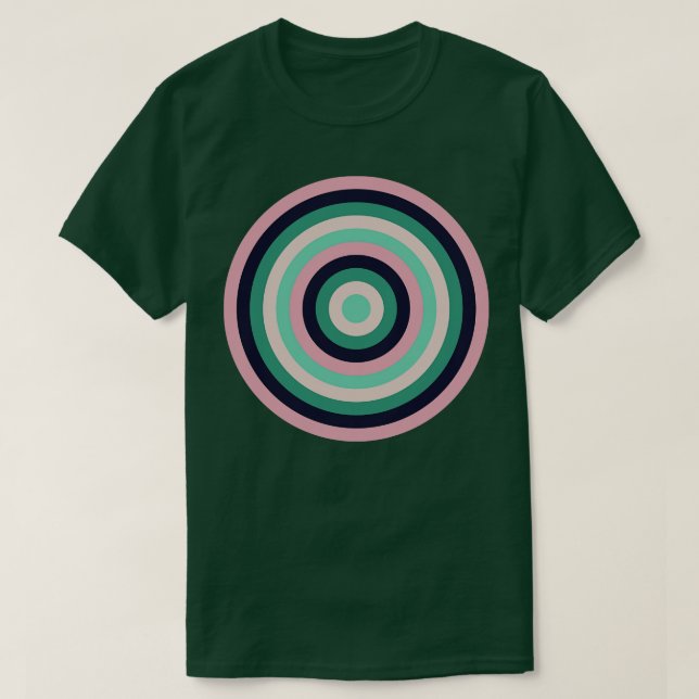 Koncentriska cirklar 10 t shirt (Design framsida)