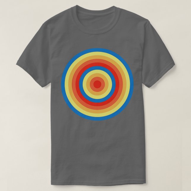Koncentriska cirklar 9 t shirt (Design framsida)