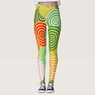 Koncentriska cirklar Scarf Leggings