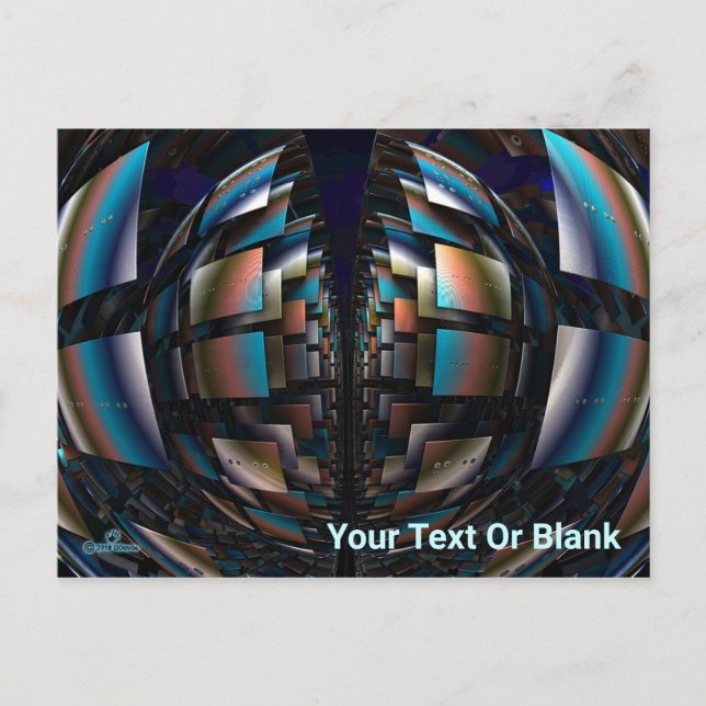 Koncentriska hemisfärer vykort (Framsida)