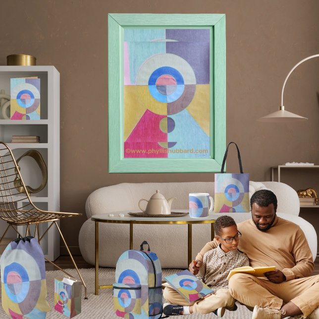 Koncentriskt presentpapper (Get the full "Concentric" collection at: https://bit.ly/SmartArtZazzle. )