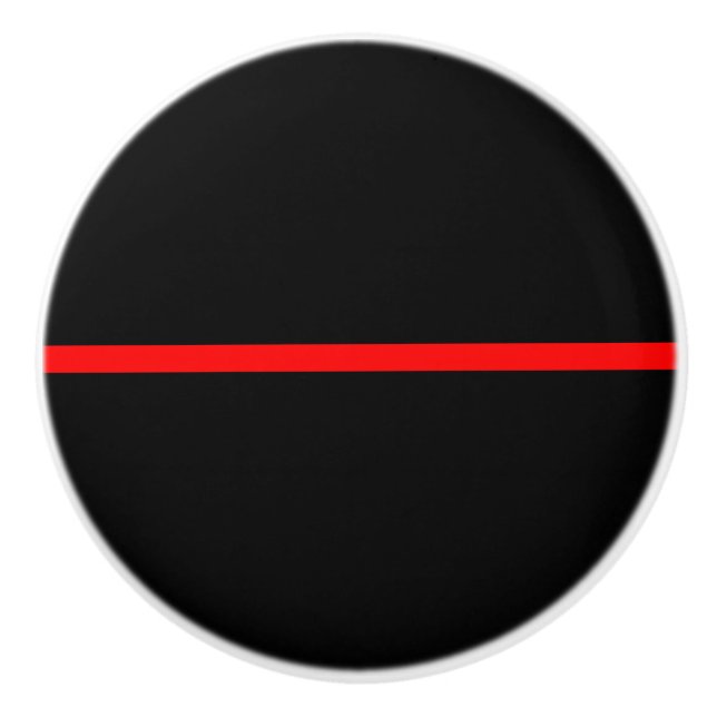 Koncept för den symboliska röda linjen knopp (Framsidan)