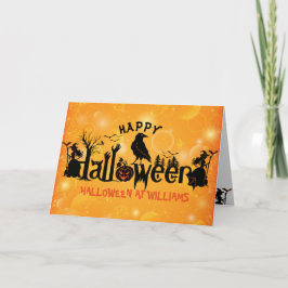 Konceptdesign för Happy halloween Kort