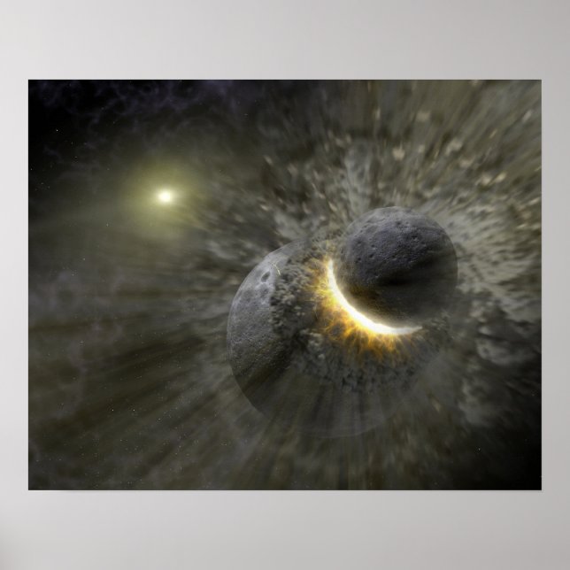 Konceptet Space Collision på Vega Poster (Framsidan)