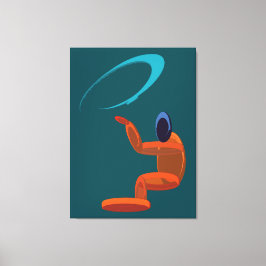Konceptuell Abstrakt Kosmisk Figur Canvastryck