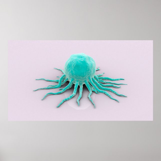 Konceptuell bild av cancervirus 2 poster (Framsidan)