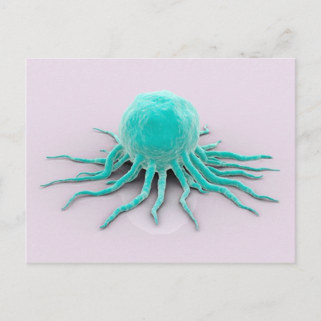 Konceptuell bild av cancervirus 2 vykort (Framsida)