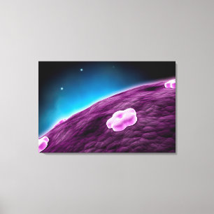 Konceptuell bild av cellkärnor