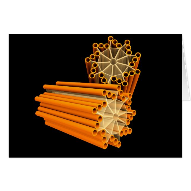 Konceptuell bild av centrioler 1 hälsningskort (Framsidan Horizontal)