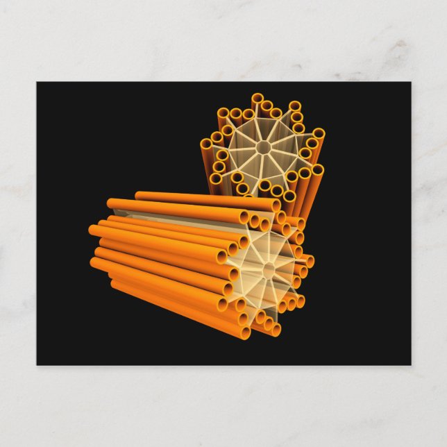 Konceptuell bild av centrioler 1 vykort (Framsida)