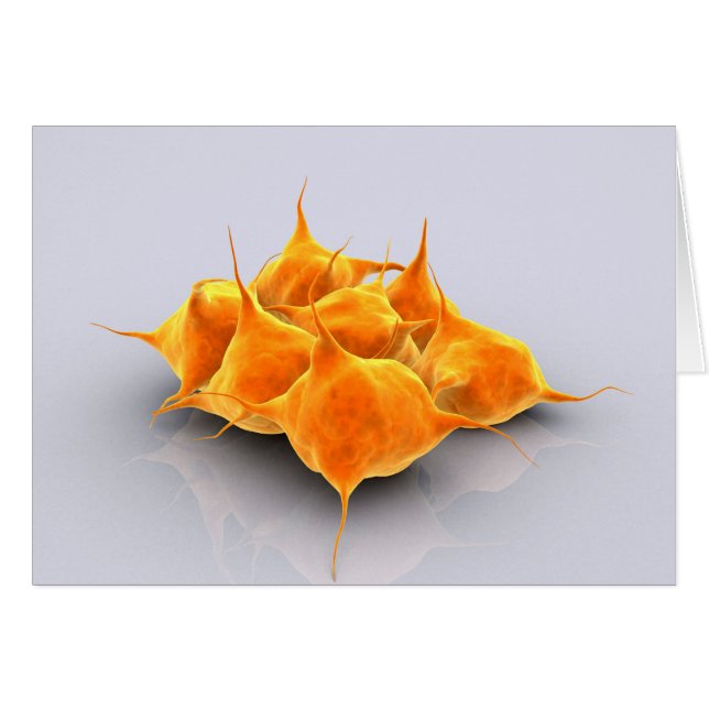 Konceptuell bild av en grupp trombocyter hälsningskort (Framsidan Horizontal)