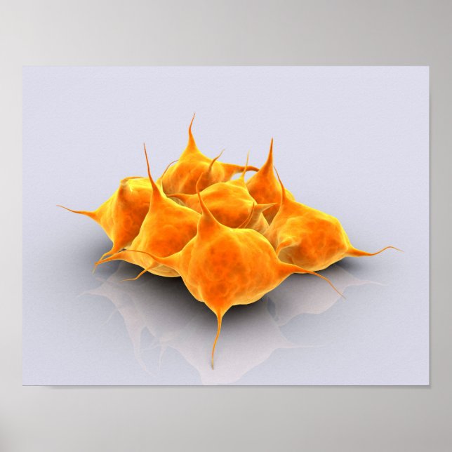 Konceptuell bild av en grupp trombocyter poster (Framsidan)