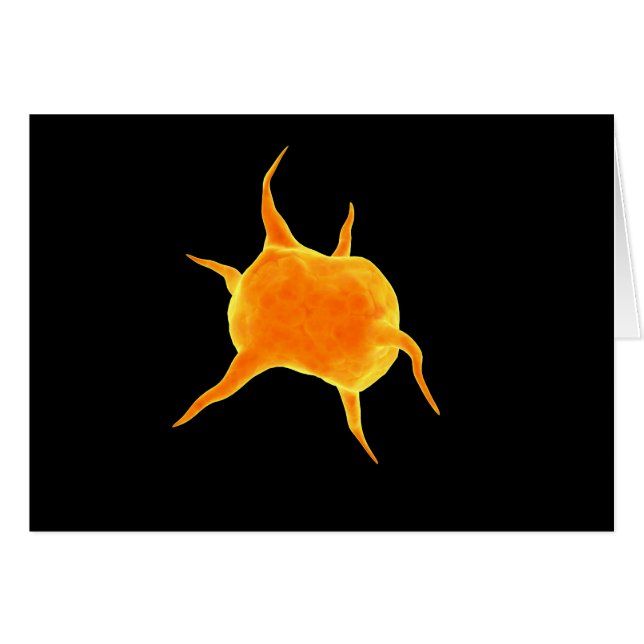 Konceptuell bild av en trombocyt hälsningskort (Framsidan Horizontal)