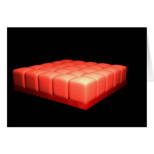 Konceptuell bild av enkla kuboidala epiteler hälsningskort (Framsidan Horizontal)