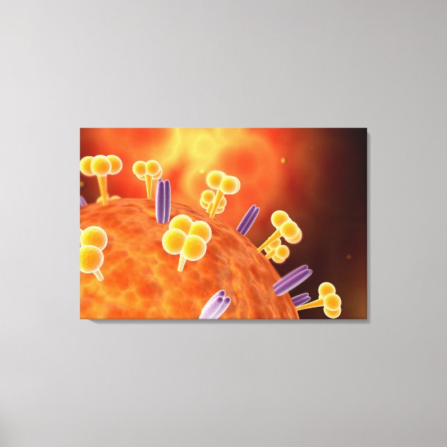 Konceptuell bild av influensa som orsakar influens (Framsida)