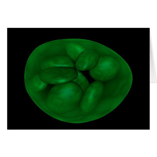 Konceptuell bild av klorplast 2 hälsningskort (Framsidan Horizontal)