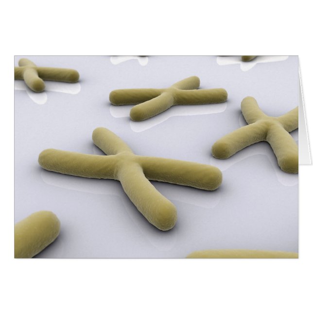 Konceptuell bild av kromosom 1 hälsningskort (Framsidan Horizontal)