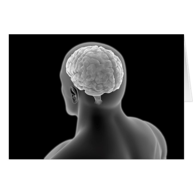 Konceptuell bild av människokroppen 2 hälsningskort (Framsidan Horizontal)