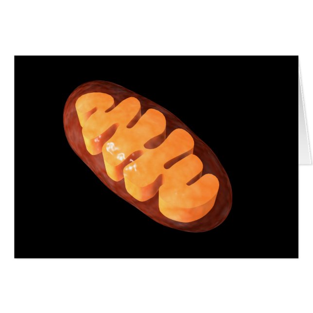 Konceptuell bild av Mitochondria 1 Hälsningskort (Framsidan Horizontal)