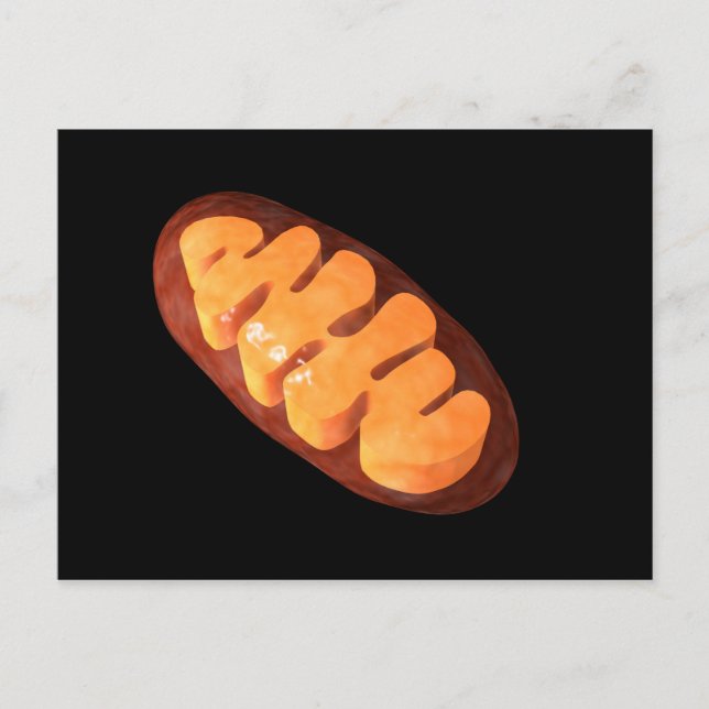 Konceptuell bild av Mitochondria 1 Vykort (Framsida)