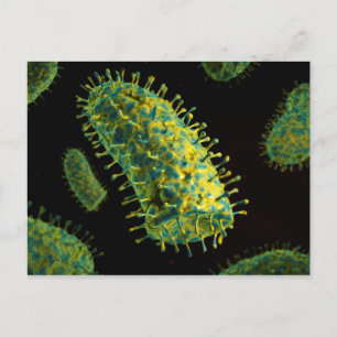Konceptuell bild av rabiesvirus 2 vykort