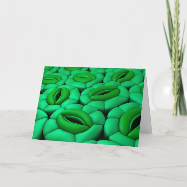 Konceptuell bild av stomata 1 kort (Framsida)