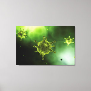 Konceptuell bild av vanligt virus