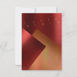 Konceptuell händelse Chaveron Metall Red Ruby Guld Inbjudningar