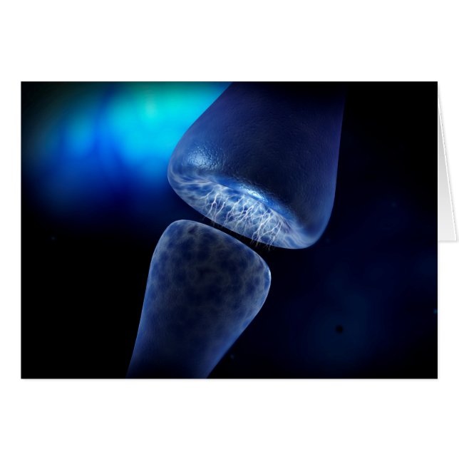 Konceptuell synapsbild av den inre euron hälsningskort (Framsidan Horizontal)