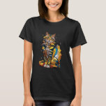 Konceptuellt konst Gustav Klimt Geometric Cubism C T Shirt<br><div class="desc">Konceptuellt konst Gustav Klimt Geometric Cubism Cat</div>