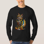 Konceptuellt konst Gustav Klimt Geometric Cubism C T Shirt<br><div class="desc">Konceptuellt konst Gustav Klimt Geometric Cubism Cat</div>
