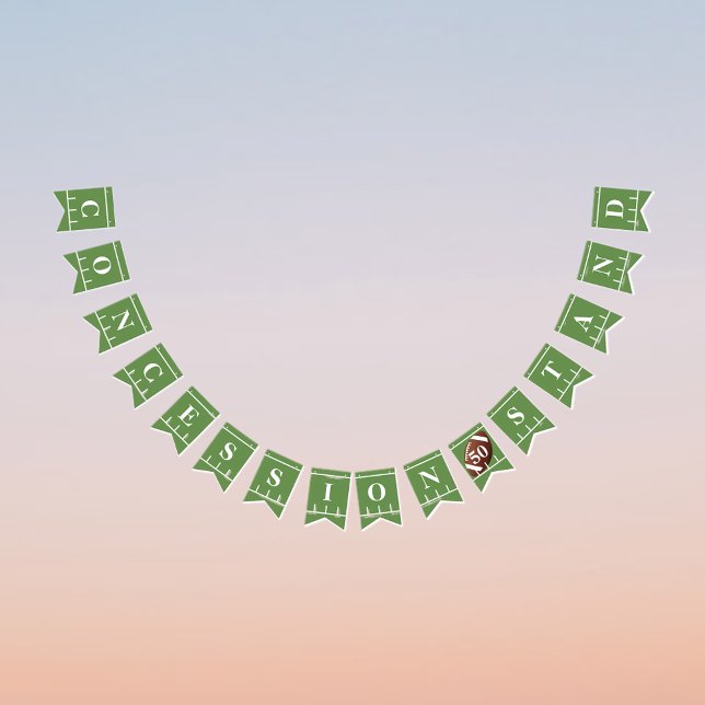 Koncessionsställ för amerikanska fotbollsskor Part Vimplar (Skapare uppladdad)