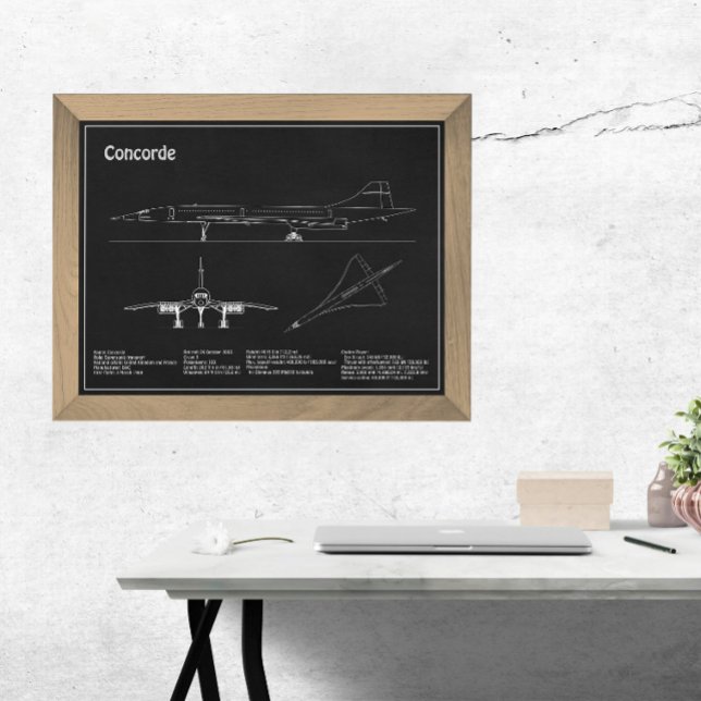 Koncorde - Planer för flygplansavtryck i Teckning  Fototryck (Skapare uppladdad)