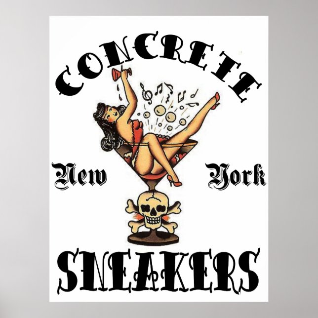 KONCRETE SNEAKERS ’TATTOO LOGOTYP’ POSTER (Framsidan)