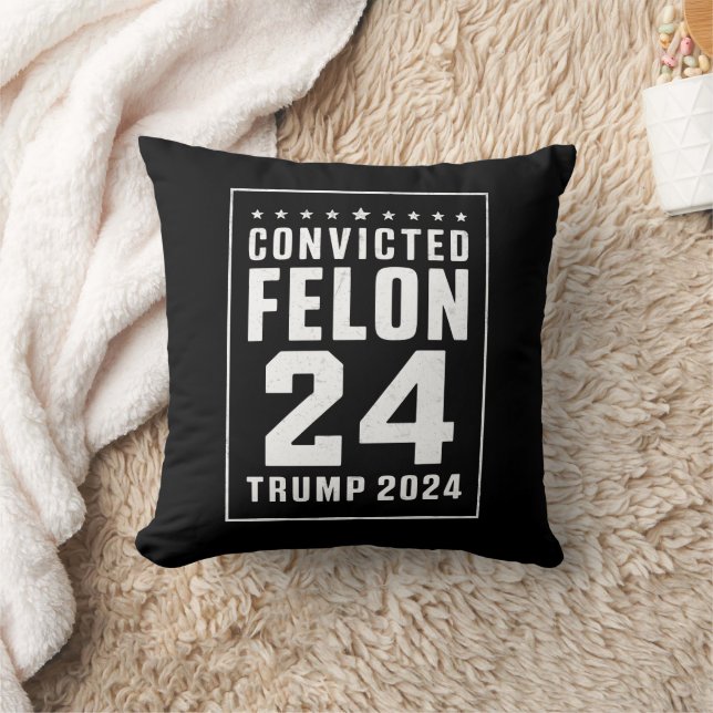 Kondemnerad Felon 4:e Juli Trump 2024 Kudde (Filt)