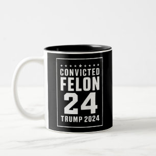 Kondemnerad Felon 4:e Juli Trump 2024 Två-Tonad Mugg