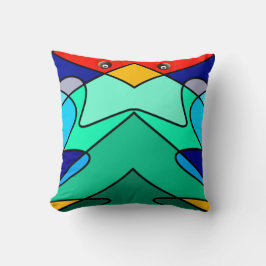 Kondenserad glaskardinal Abstract Design Kudde