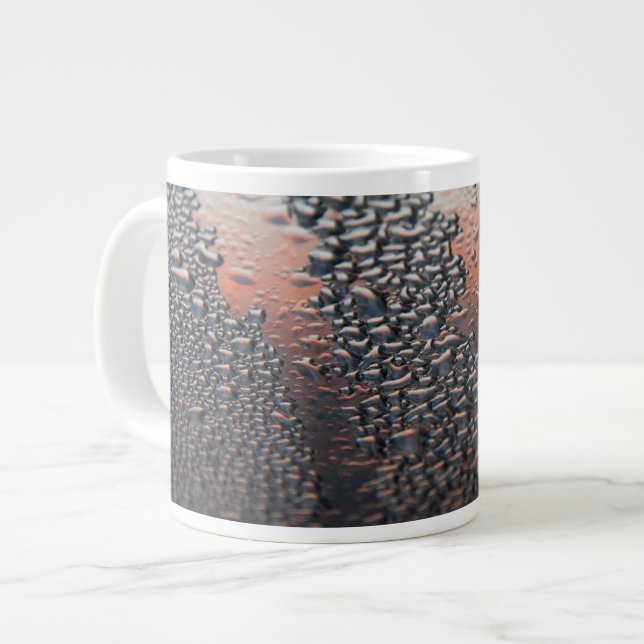 Kondenserade droppar vatten jumbo mugg (Framsida vänster)