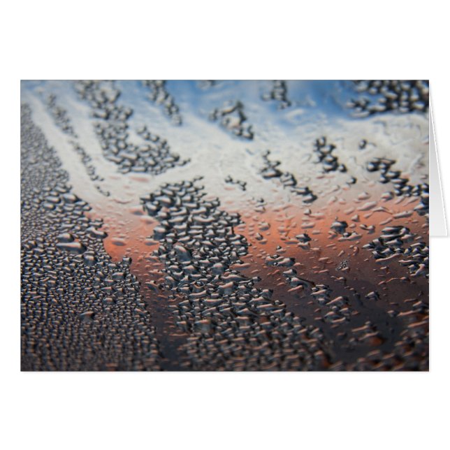 Kondenserade droppar vatten OBS kort (Framsidan Horizontal)