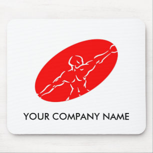 Konditionanpassade röda Mousepad - Musmatta