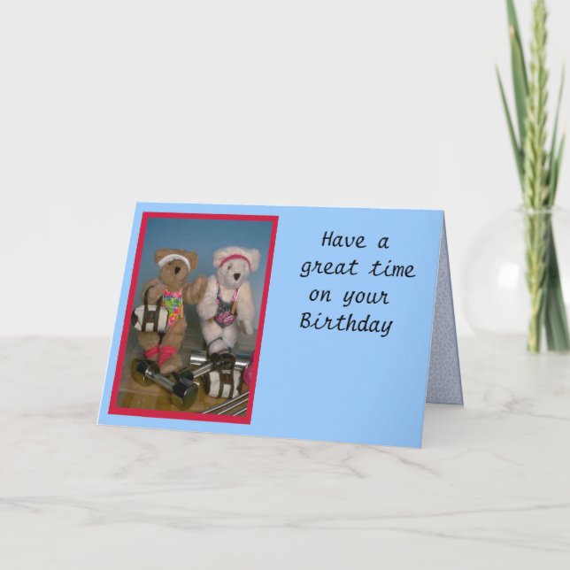 Konditionbjörnar Helgkort (Framsida)