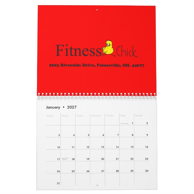 Konditionchickkalender Kalender (Jan 2027)