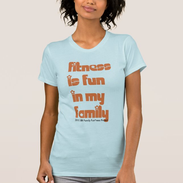 Konditionen är rolig i min familj tee shirt (Framsida)