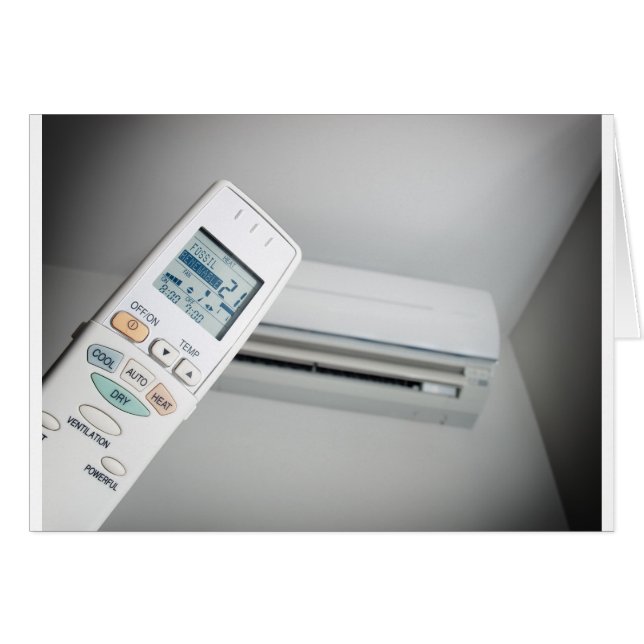 Konditioneringsalternativ för luft hälsningskort (Framsidan Horizontal)