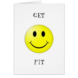 konditionlycklig hälsningskort