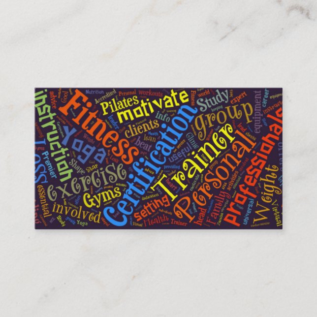 Konditionprofessionellvisitkort Visitkort (Framsida)